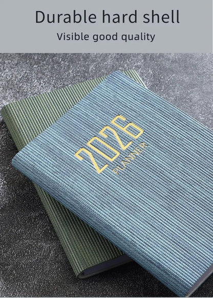 A7 2026 English Planner Book – Mini Pocket Weekly Calendar