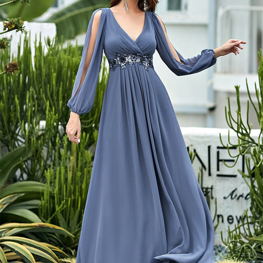 Robe grande taille bordeaux retournée