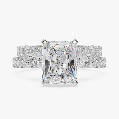 Vintage Full Diamond Zircon Ring Set
