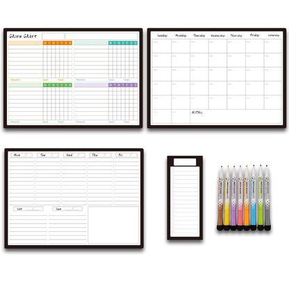 Calendar Magnetic White-board Wall Sticker Learning Schedule Refridgerator Magnets Message Board