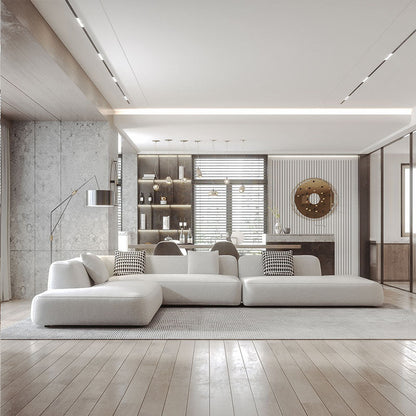 Sofá modular minimalista italiano para sala de estar nórdica