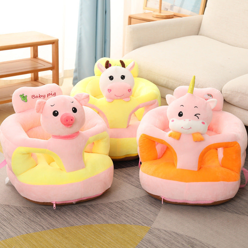 Jouets en peluche mignons anti-basculement pour bébé apprenant à s'asseoir sur le canapé