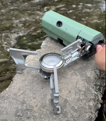 Camping Gas Stove – Portable Folding Cassette Stove for Outdoor Cooking, Hiking and Survival