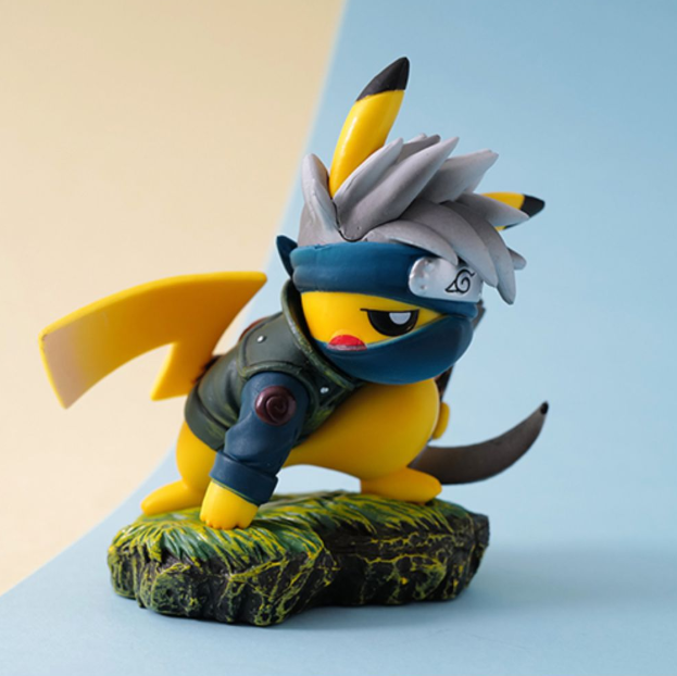 Pikachu x Naruto Anime Crossover PVC Figure