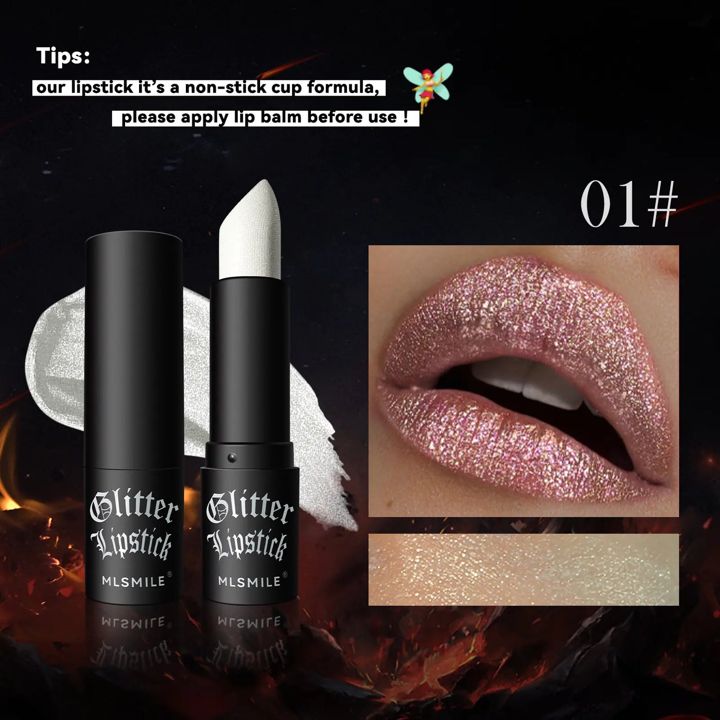 Labial mate aterciopelado de larga duración e hidratante