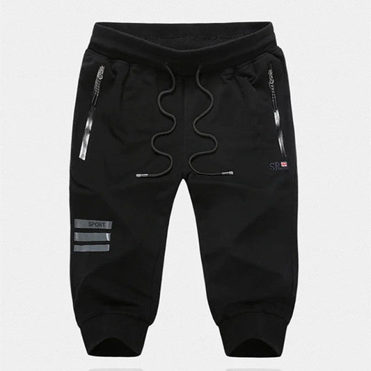 Pantalones capri de verano para hombre, talla grande, cortos por la rodilla, informales