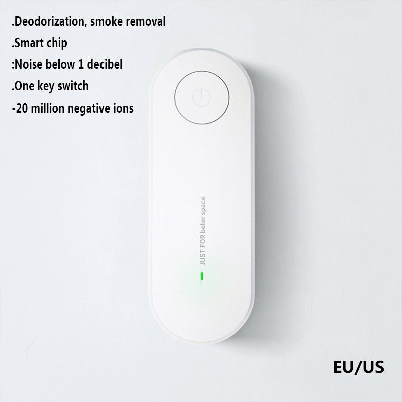 Purificateur d'air portable Anion Purification de l'air Désodorisant Ioniseur Nettoyant Poussière Fumée de cigarette Désodorisant WC