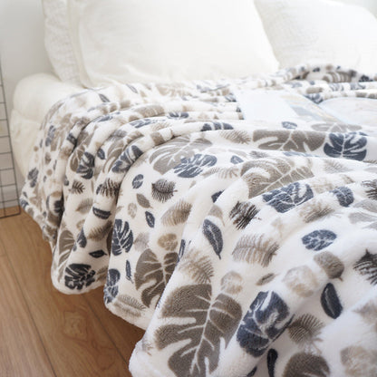 Facecloth Print Winter Lunch Blanket
