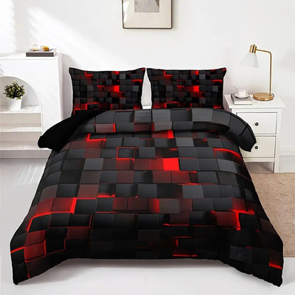 Abstract Grid Series Quilt Cover Digital Printing Bedding