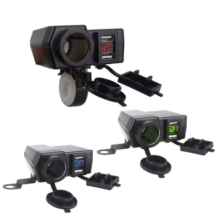 Accessoires de Modification pour Moto, Scooter, Voiture, Allumage de Cigarette, Double Port USB, Chargeur de Voiture Modifié avec Fil 42A