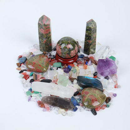 Donghai Natural Crystal Gem Hexagonal Prism Energy Ball Gift Box