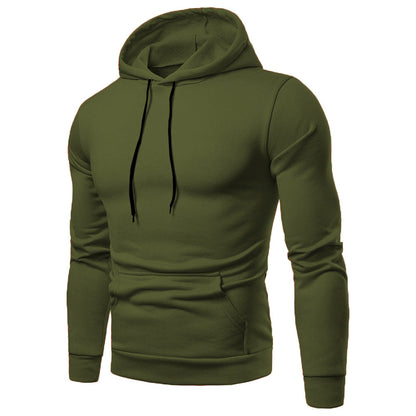 Casual Fashion Plus Size Solid Color Hooded Sweater