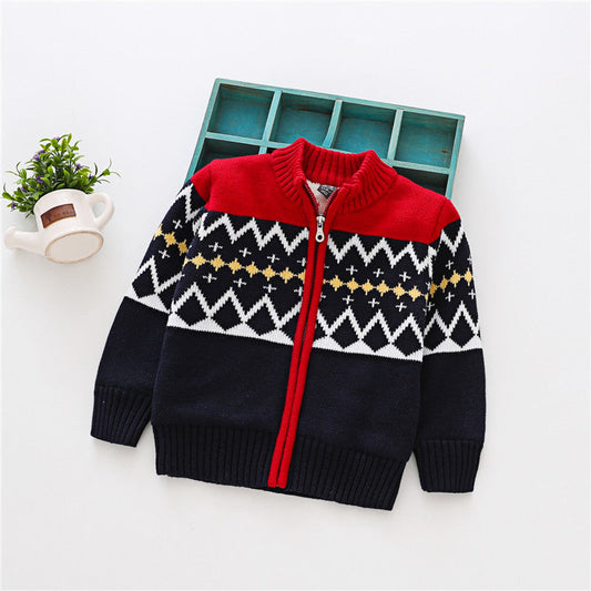 Gilet cardigan en velours pour enfants