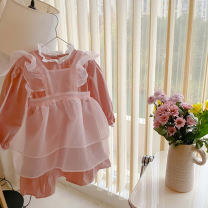 Robe de princesse en organza à volants pour filles