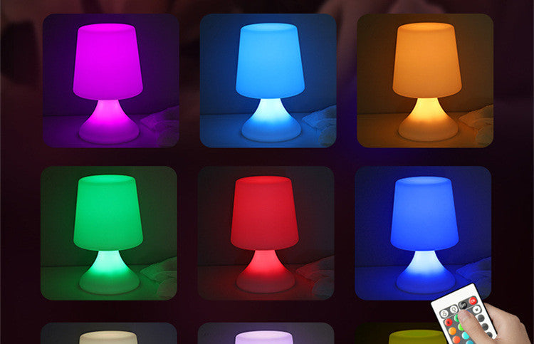 Lámpara de Mesa con Luz Nocturna y Atmósfera Cambiante