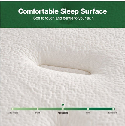 DIGLANT 10” Hybrid Mattress 🛏️ | Medium Firm Memory Foam + Pocket Springs for Deep, Cool, Pressure-Relieving Sleep