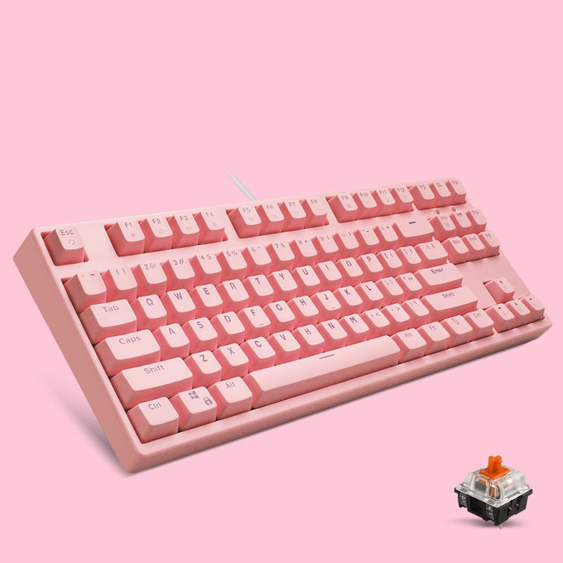 Teclado mecánico para computadora de escritorio Cute Girl
