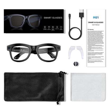 M01 HD Camera Identifying Objects Through Graph AI Translation Intelligence Glasses