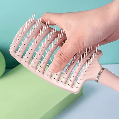 1 Piece Nylon Women's Curly Hair Comb – Heat & Moisture Resistant Scalp Massage & Styling Tool
