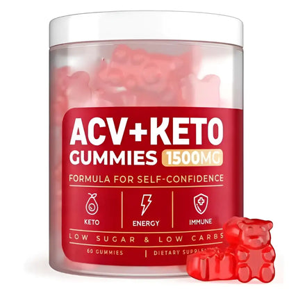 ACV Ketone 1500mg Soft Candy Gummies 60 Count