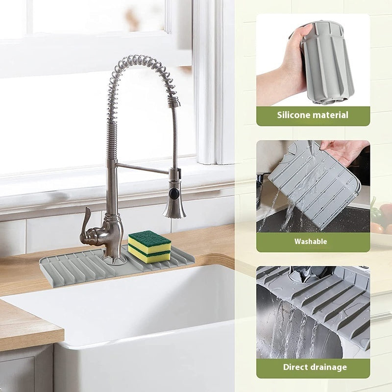 Kitchen Water Draining Pad Bathroom Storage Pad Splash-proof Water