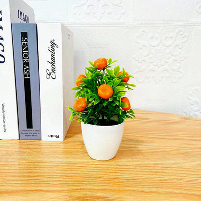 Fashionable Artificial Flower Foam Fruit Potted Plant