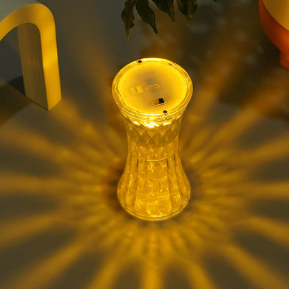 Petite lampe décorative créative en cristal à taille fine pour une atmosphère chaleureuse