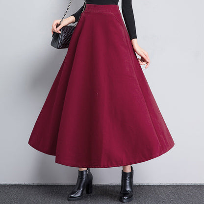 High-waist Long Plus-size Women's Dress