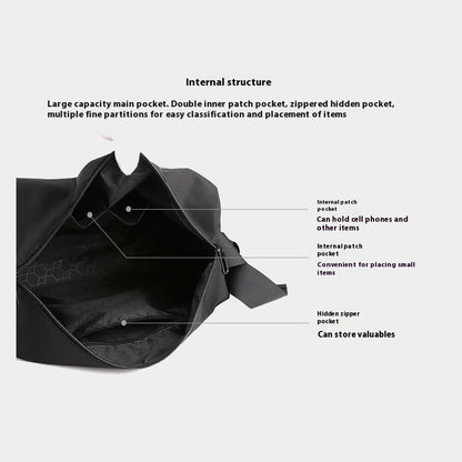 Men's Shoulder Bag Simple And Lightweight Water Repellent Sports Leisure Bag