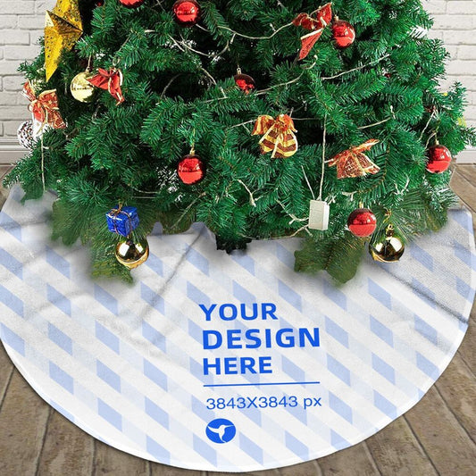 Créez votre propre jupe de sapin en flanelle durable pour la décoration de Noël.