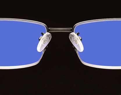 Men's Distance And Near Dual-use Anti-blue Light Memory Frame Reading Glasses