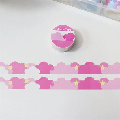 Ins Cute Stars And Clouds Border Decoration And Paper Tape