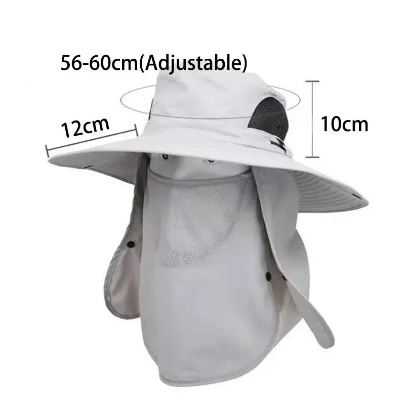 Adjustable Hat – UV Protection Wide Brim Cap