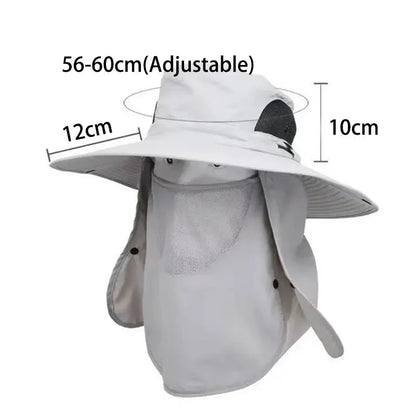 Adjustable Hat – UV Protection Wide Brim Cap