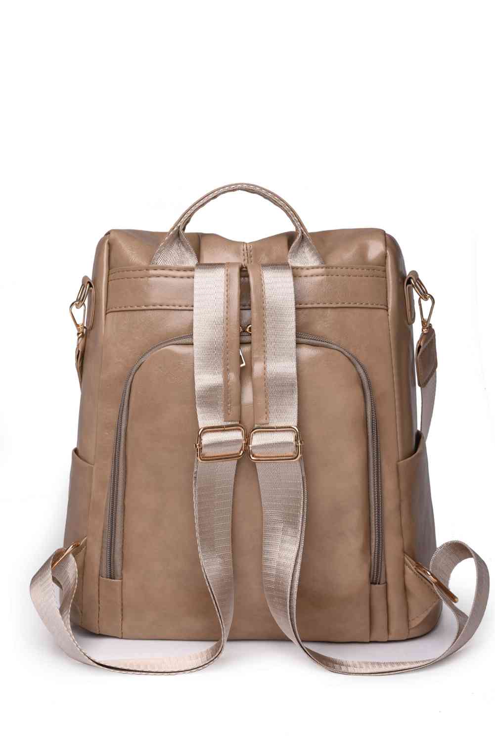 Mochila Marcy con cremallera y bolsillos – Elegante bolso multiusos de uso diario para mujer