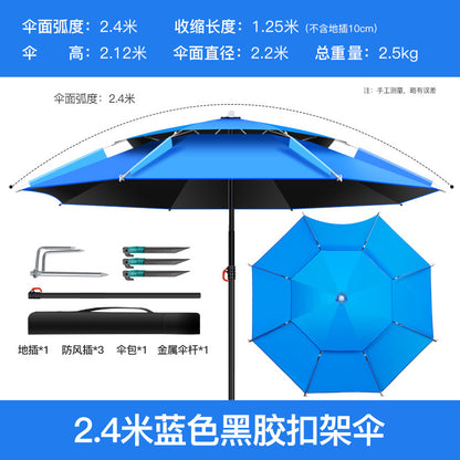 All-Weather Angler's Umbrella – Heavy Duty Fishing & Outdoor Shelter