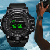 Men's Waterproof Sports Watch – Multifunctional Luminous Electronic