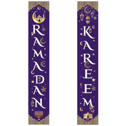 Festival Party Supplies Photo Decorative Fabric Couplet Banner