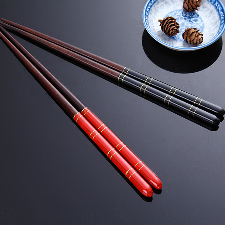 Coffret cadeau de baguettes en bois, série couple de style chinois