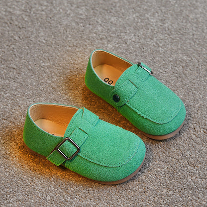 Zapatos de velcro para niños estilo gorro poco profundo, zapatos de princesa estilo occidental diario para niñas