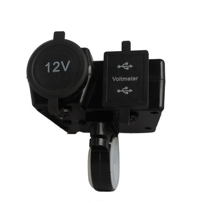 Accessoires de Modification pour Moto, Scooter, Voiture, Allumage de Cigarette, Double Port USB, Chargeur de Voiture Modifié avec Fil 42A
