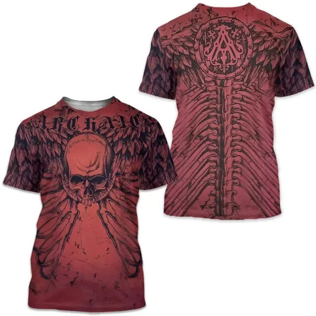 Trendy New T-shirt Foreign Trade Casual Dark Knight Short Sleeve