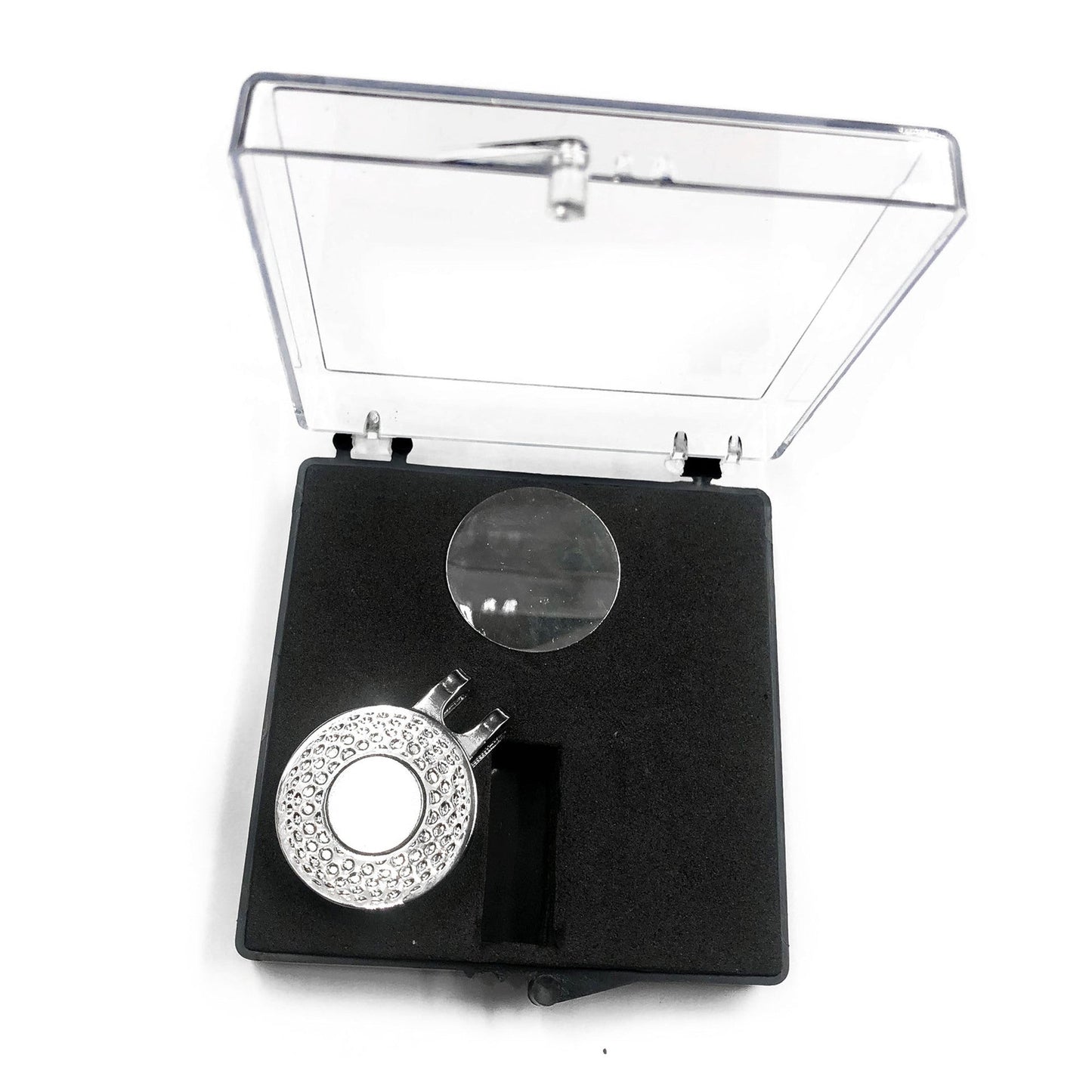 Boîte cadeau de collection pour capsules de pièces de monnaie, en acrylique transparent, avec fourchette