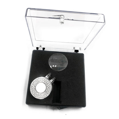 Boîte cadeau de collection pour capsules de pièces de monnaie, en acrylique transparent, avec fourchette