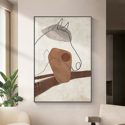 Modern Minimalist Living Room Sofa Background Wall Hanging Painting