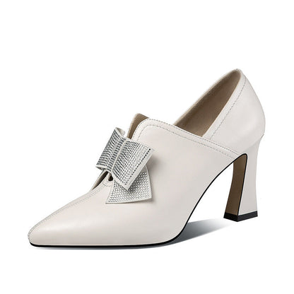 New Rhinestone Bow High Heels For Women