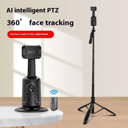 AI Face Tracking Gimbal Phone Holder – 360° Auto-Follow