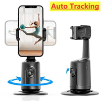 AI Face Tracking Gimbal Phone Holder – 360° Auto-Follow