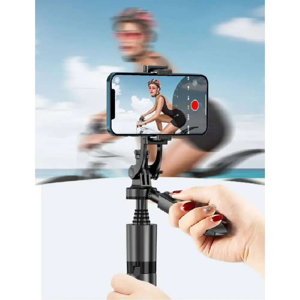 AI Face Tracking Gimbal Phone Holder – 360° Auto-Follow