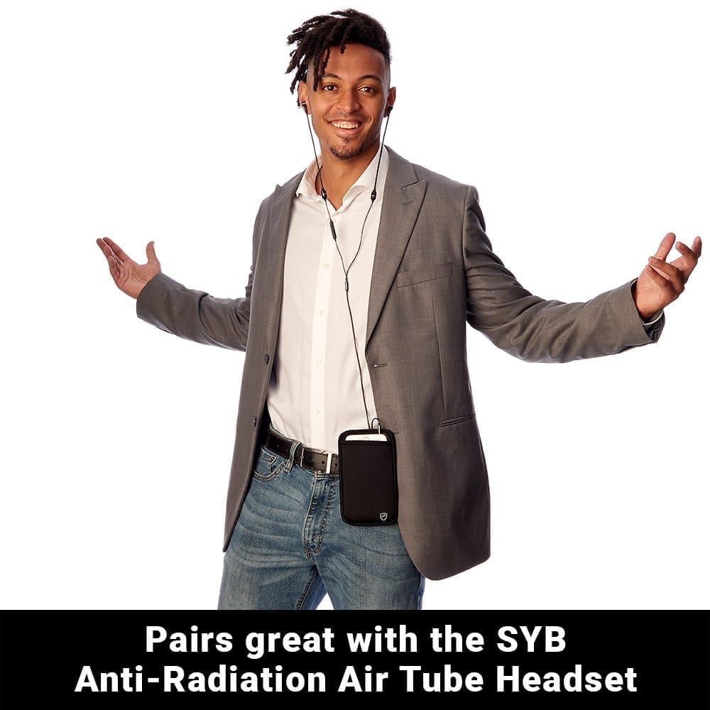 Pochette pour téléphone SYB – Étui de protection anti-ondes électromagnétiques pour téléphone | Bloque jusqu'à 99 % des radiations